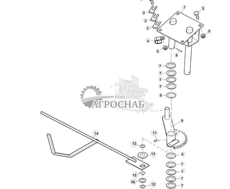 Приводы и датчик поводков шпагата, 1,52 м (5 футов), MegaWide™ - ST744818 100.jpg